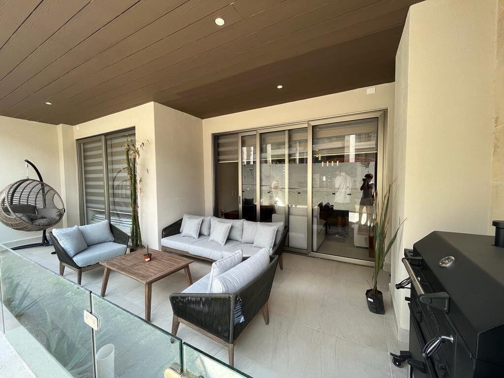 Spacious terrace with views